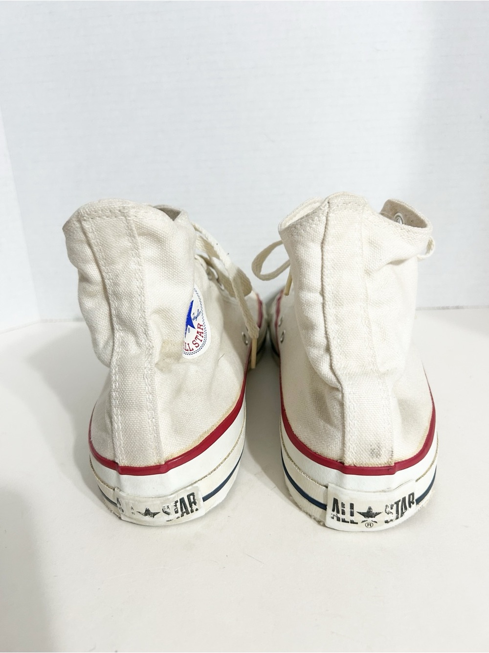 Converse Chuck Taylor All Star High-Top Sneakers – Off-White Canvas – Size 10 - Picture 4 of 10